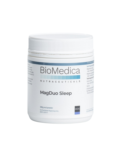 A supplement container of MagDuo Sleep by Bio-Medica