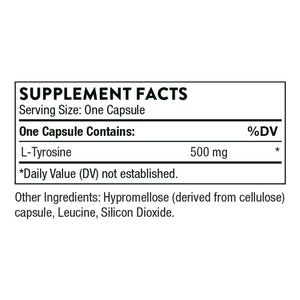 Ingredients including L-Tyrosine by Thorne.