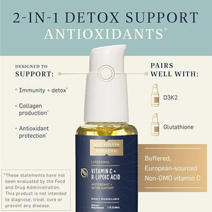2-in-1 detox support antioxidants, pairs well with D3K2, Glutathione 