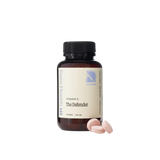 A Supplement container with the name The Defender (30 Tabs) by Bare Health