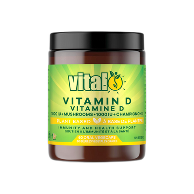 Vital Plant Based Vitamin D + Mushrooms