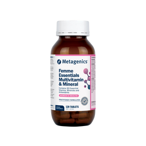 A supplement called Femme Essentials Multivitamin & Mineral (120 Tabs) by Metagenics.