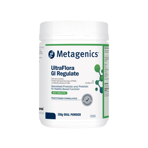 A supplement called UltraFlora GI Regulate by Metagenics.