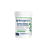 A Supplement container with the name Ultra Flora Balance Dairy Free Probiotic (30 caps) by Metagenics.