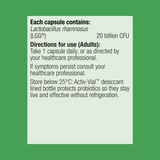Ingredients including Lactobacillus rhamnosus LGG.