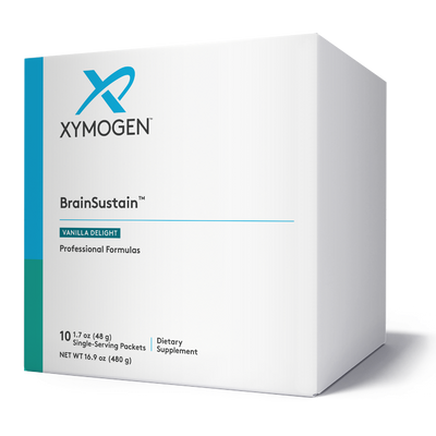 A Supplement box with the name BrainSustain (vanilla Delight) by Xymogen.