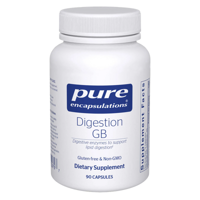 A Supplement container with the name Digestion GB (90 Caps) by Pure Encapsulations.