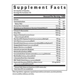 Ingredients: Zinc, Molybdeum, N-Acetyl-D-Gucosamine, Citrus iber, Deglycyrrhizinated Licorice Extract, Aloe Vera 200:1 Aqueou Extract, Cat's Claw, Broccoli Extract, Stinging Nettle Extract, Slippery Elm, Quercetin, Methylsulfonylmethane, Curcuminoids, Marshmallow, L-Carnosine, Milk Thistle Extract, Superoxide Dismutase.