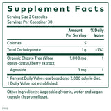 Ingredients: Organic Chaste Tree (Vitex agnus-castus) berry extract, Agnuside.
