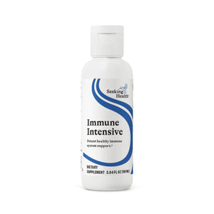 A Supplement container with the name Immune Intensive by Seeking Health.