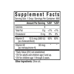 Ingredients: Vitamin D, Vitamin K2