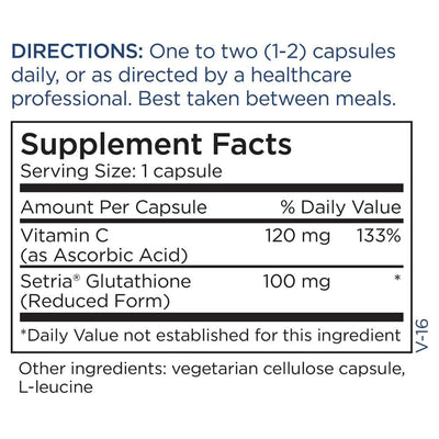 Ingredients: Vitamin C, Setria Glutathione.