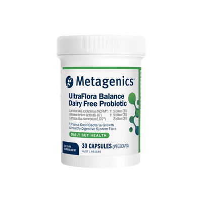 A supplement called UltraFlora Balance Dairy Free Probiotic.