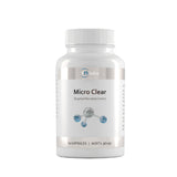 A supplement bottle with the name Micro Clear by RNlabs