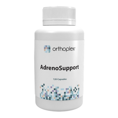 A Supplement container with the name AdreoSupport (120 caps) by Orthoplex 