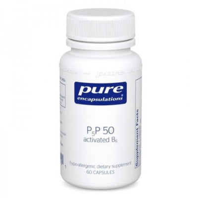 A Supplement container with the name P5P 50 by Pure Encapsulations.