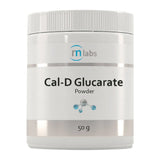 Image of a white supplement bottle that says cal-D glucarate powder 50g 