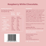 Ingredients:  Protein Blend [Whey Protein Concentrate (Milk), Milk Protein Concentrate, Whey Protein Isolate (Milk)], Imo Syrup, Brown Rice Syrup, Glycerine, Cocoa Soy Crisps (Soy Protein Isolate, Cocoa, Tapioca Starch), Compound Chocolate (10%) [Sugar, Vegetable Fat, Milk Powder, Cocoa Powder, Emulsifiers (Soy Lecithin, 476, 492), Natural Flavourings], Inulin, Sunflower Oil, Emulsifier (Sunflower Lecithin), Natural Flavourings, Natural Colour (120).