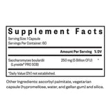 Ingredients: Saccharomyces boulardii (Lyniside Pro SCB)