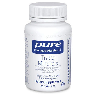 A Supplement container with the name Trace Minerals by Pure Encapsulations: