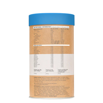 Image of RAW Slim & Tone Triple Choc 1kg contents 1200x1200

Organic Sprouted & Fermented Golden Pea Protein*, Superfood Blend (Organic Cocoa*, Sea Mineral Complex [74+ Trace Minerals], Organic Spinach*, Organic Spirulina*, Organic Chlorella*), Natural Flavours, Herb & Spice Blend (Organic Cinnamon*, Organic Liquorice*, Organic Ginger*, Organic Dandelion*, Organic Ginkgo Biloba*, Organic Siberian Ginseng*, Organic Milk Thistle*, Organic Cayenne Pepper*, Organic Gotu Kola*, Organic Cloves*), Organic Acacia G