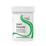 A Supplement container with the name DAO Enzyme (30 caps) by seeking Health