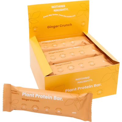 A Box of Nothing Naughty Ginger Crunch Flavor Plant Protein Bars