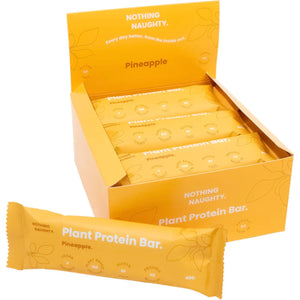 A Box of Nothing Naughty pineapple Flavor Plant Protein Bars