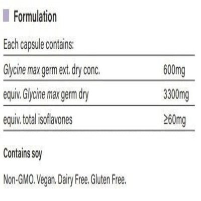 Ingredients: Glycine max germ ext. dry cinc.