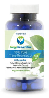 A supplement with the lable 99% Pure Trans-Resveratrol
