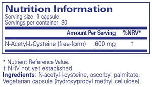 NAC (N-Acetyl-L-Cysteine) - 600mg