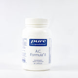 A Supplement container with the name A.C. Formula II by Pure Encapsulations.