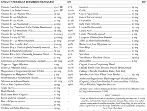 Text listing the ingredients including L-Theanine, TMG, Trimethylglycine. Betaine Anhydrous, VItamin b1, Thiamine HCl, Vitamin b2, Riboflavin, Vitamin b3, Niacinamide, Vitamin b5, calcuim Pantothenate, Vitamin b6, Pyridoxal HCl, Pyridocal 5 Phosphate, p5p, Vitamin b7, Biotin, Vitamin b9, L-5-Mthf , Vitamin b12, Adenosylcobalamin, Hydroxycobalamin, Methylcobalamin, Iodine, POtassium Iodide, Selenium as Seleomethionine Vitamin A