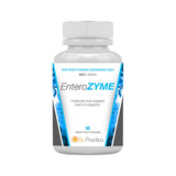 A white bottle with the label EnteroZYME by Bio-Practica